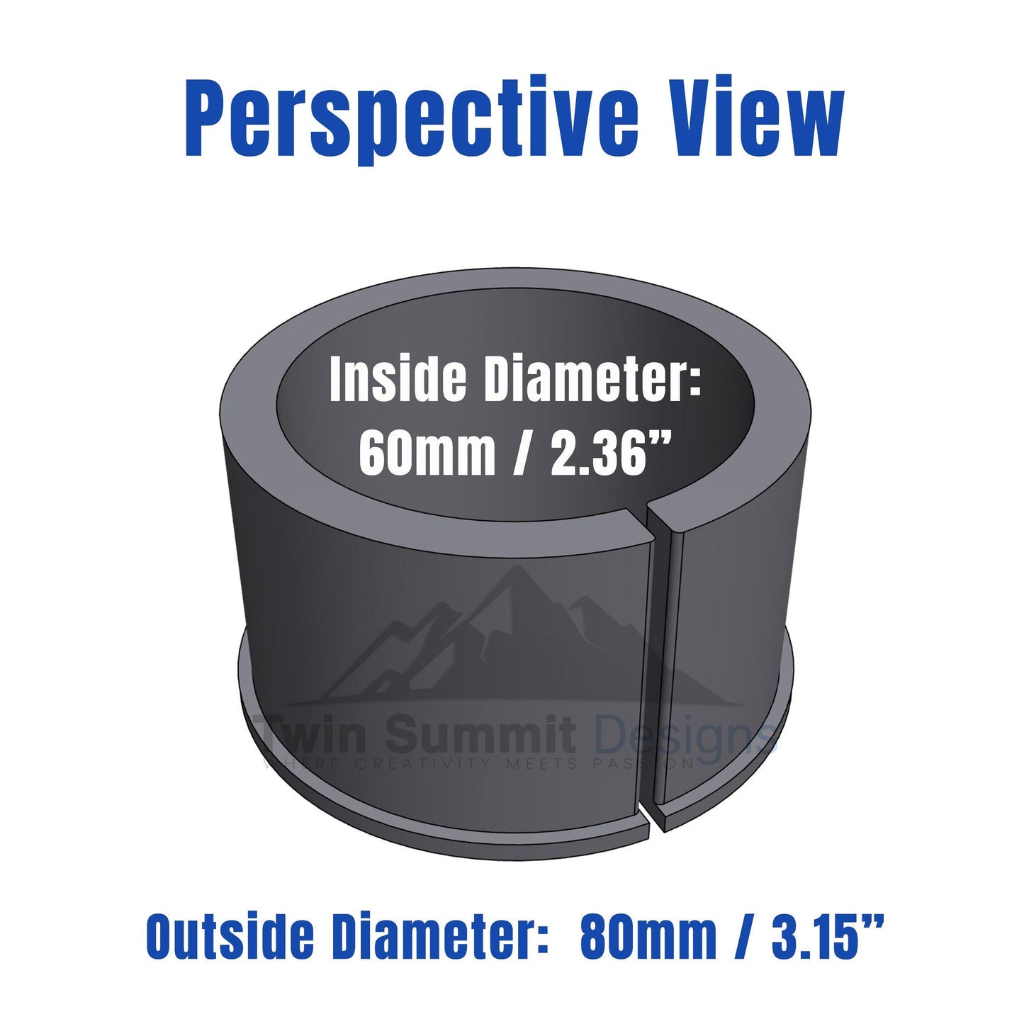 Reducer Shim 80mm-65mm STL FILE