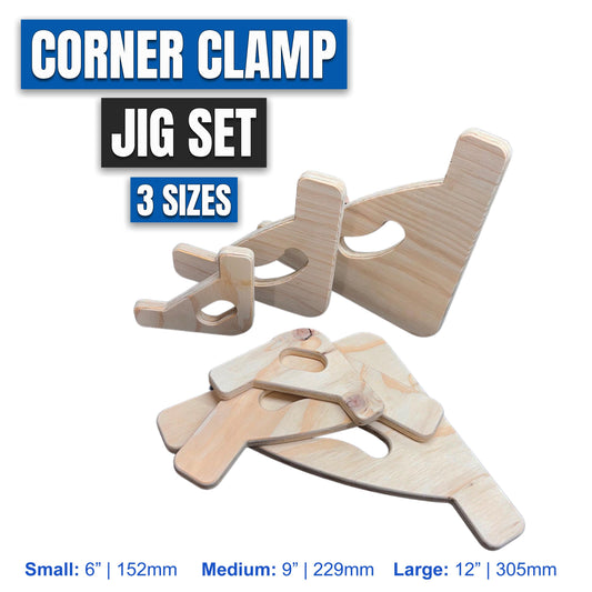 Corner Clamp Jig CNC Router and Laser Files, Cabinet Squares, Multiple Size Corner Clamp Jigs, Fusion 360 SVG DXF step and illustrator files