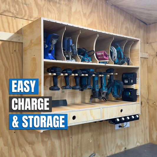 Drill Charging & Storage Station - Easy DIY Build Plans