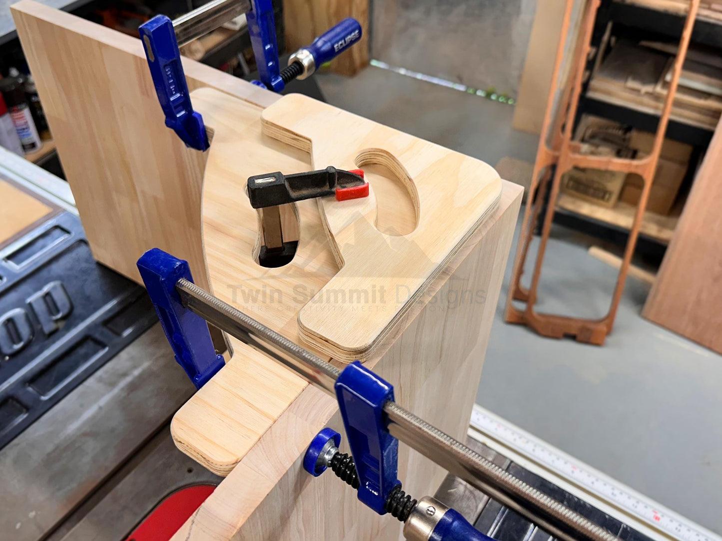 Corner Clamp Jig CNC Router and Laser Files, Cabinet Squares, Multiple Size Corner Clamp Jigs, Fusion 360 SVG DXF step and illustrator files
